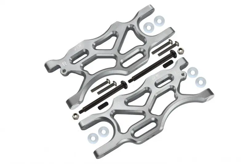 Arrma 1/7 Mojave 6S Blx Aluminum Rear Lower Arms - 2Pc Set Silver 1