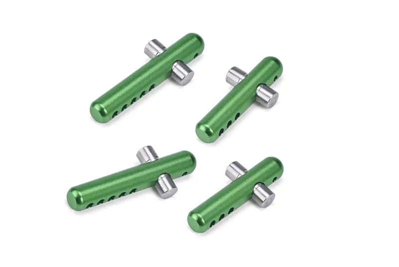 Arrma 1/8 Outcast 6S Blx / Notorious 6S Blx Aluminum + Stainless Steel Front + Rear Body Post - 4Pc Set Green 1