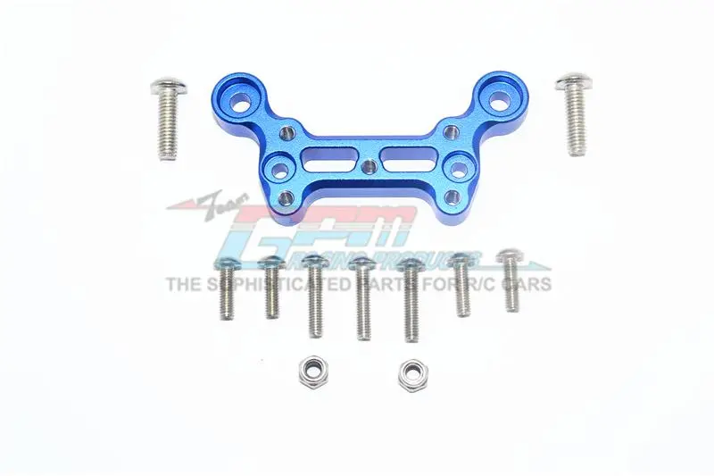 Arrma 1/8 Outcast 6S Blx Stunt Truck Aluminum Front Dirt Guard Mount - 1Pc Set Blue 1