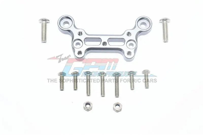Arrma 1/8 Outcast 6S Blx Stunt Truck Aluminum Front Dirt Guard Mount - 1Pc Set Gray Silver 1