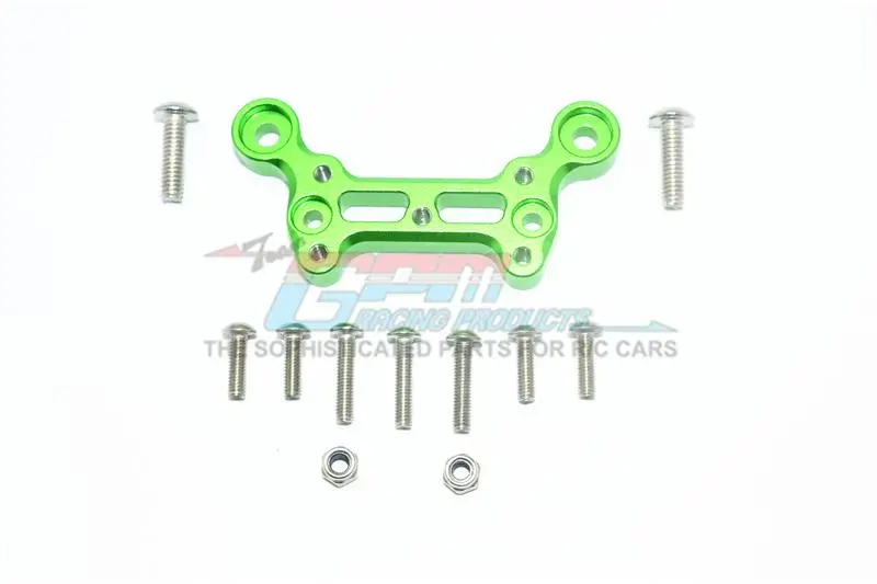 Arrma 1/8 Outcast 6S Blx Stunt Truck Aluminum Front Dirt Guard Mount - 1Pc Set Green 1