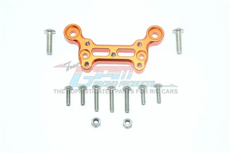 Arrma 1/8 Outcast 6S Blx Stunt Truck Aluminum Front Dirt Guard Mount - 1Pc Set Orange 1