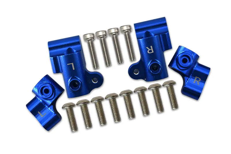 Arrma 1/8 Outcast 6S Blx Stunt Truck Aluminum Front + Rear Body Post Stabilizer - 4Pc Set Blue 1