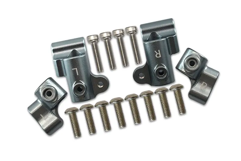 Arrma 1/8 Outcast 6S Blx Stunt Truck Aluminum Front + Rear Body Post Stabilizer - 4Pc Set Gray Silver 1