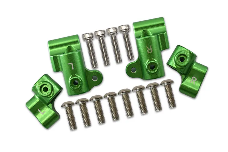 Arrma 1/8 Outcast 6S Blx Stunt Truck Aluminum Front + Rear Body Post Stabilizer - 4Pc Set Green 1