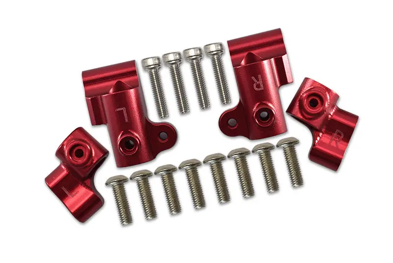 Arrma 1/8 Outcast 6S Blx Stunt Truck Aluminum Front + Rear Body Post Stabilizer - 4Pc Set Red 1