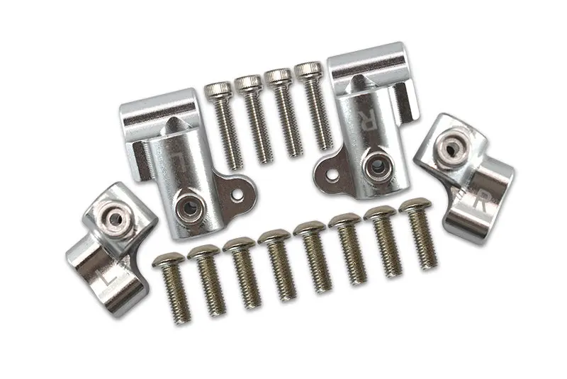 Arrma 1/8 Outcast 6S Blx Stunt Truck Aluminum Front + Rear Body Post Stabilizer - 4Pc Set Silver 1