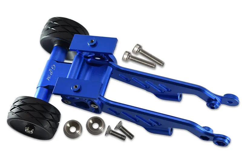 Arrma 1/8 Outcast 6S Blx Stunt Truck Aluminum Rear Wheelie With Wing Mount - 1 Set Blue 1