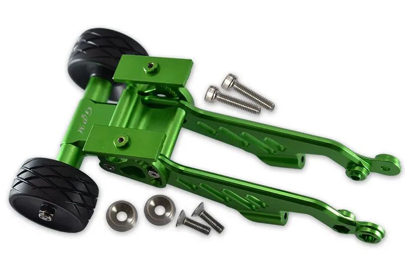 Arrma 1/8 Outcast 6S Blx Stunt Truck Aluminum Rear Wheelie With Wing Mount - 1 Set Green 1