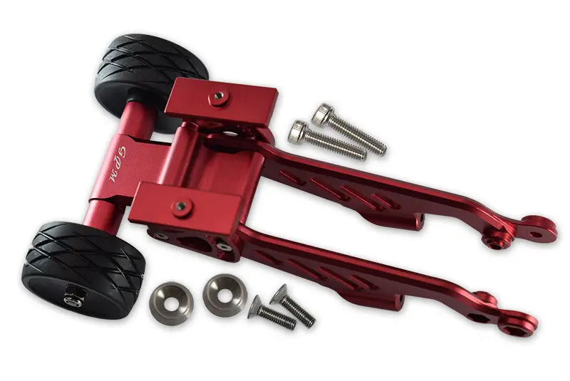 Arrma 1/8 Outcast 6S Blx Stunt Truck Aluminum Rear Wheelie With Wing Mount - 1 Set Red 1