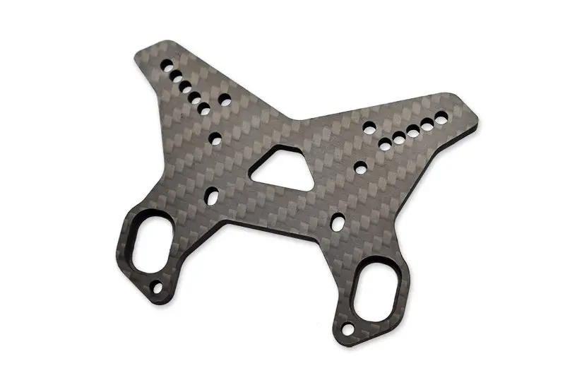 Arrma 1/8 Tlr Tuned Typhon Ara8306 Carbon Fiber Front Shock Tower (5Mm Thickness) -1Pc Set Black 1