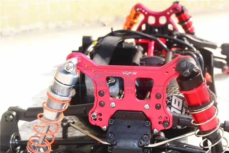 Arrma 1/8 Typhon 6S Blx Aluminum Rear Shock Tower - 1Pc Set Orange 2
