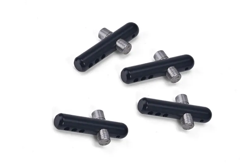 Arrma 1/8 Vendetta 4X4 3S Blx Speed Bash Racer Aluminum + Stanless Steel Front+Rear Body Post - 4Pc Set Black 1