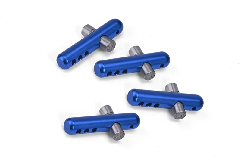 Arrma 1/8 Vendetta 4X4 3S Blx Speed Bash Racer Aluminum + Stanless Steel Front+Rear Body Post - 4Pc Set Blue 1