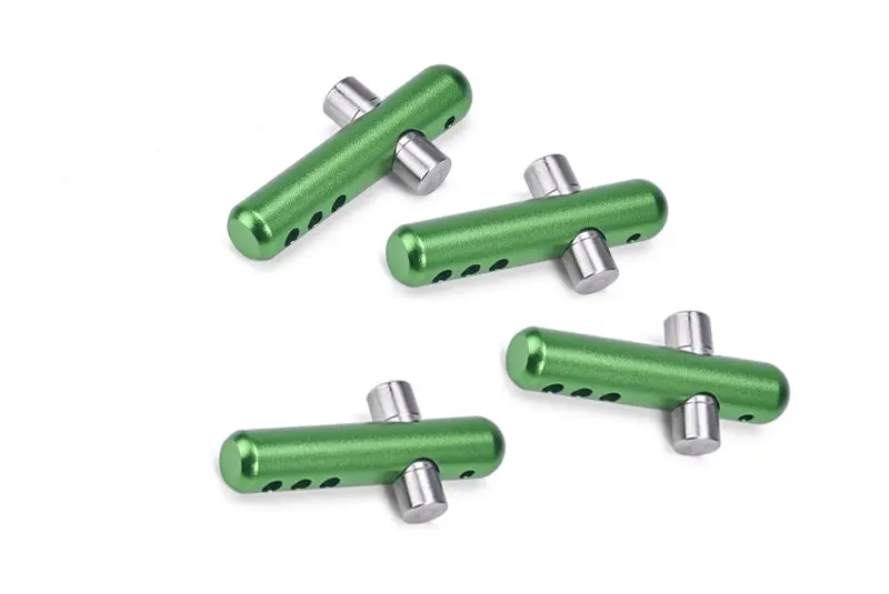 Arrma 1/8 Vendetta 4X4 3S Blx Speed Bash Racer Aluminum + Stanless Steel Front+Rear Body Post - 4Pc Set Green 1