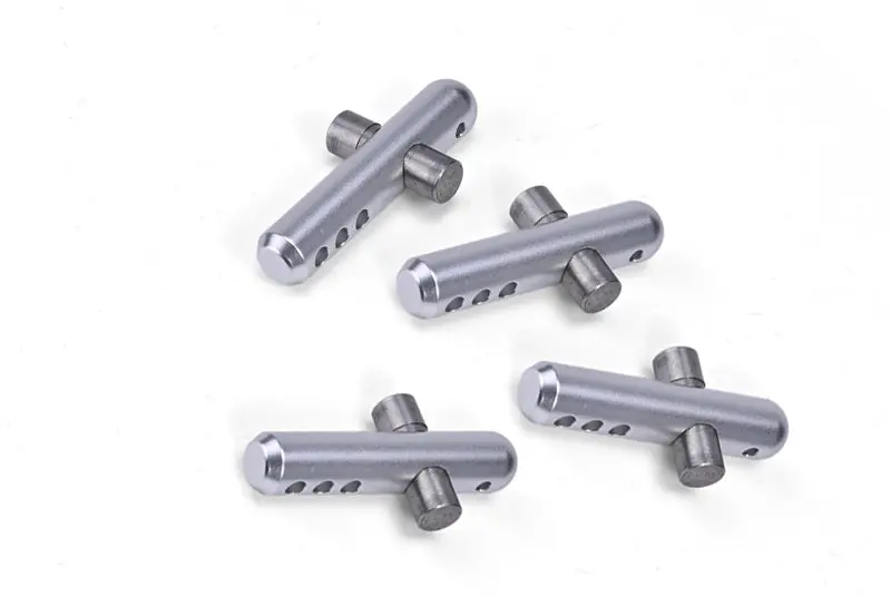 Arrma 1/8 Vendetta 4X4 3S Blx Speed Bash Racer Aluminum + Stanless Steel Front+Rear Body Post - 4Pc Set Silver 1