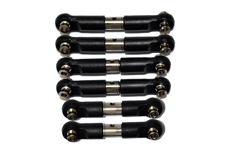 Arrma 1/8 Vendetta 4X4 3S Blx Speed Bash Racer Stainless Steel Adjustable Tie Rods  - 6Pc Set 1