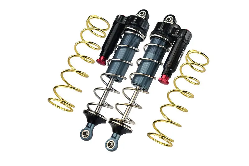 Arrma 1:5 Kraton 8S Blx-Ara110002 Aluminum 6061-T6 Front L-Shape Piggy Back (Built-In Piston Spring) Adjustable Spring Dampers 177Mm - Gray Silver 1