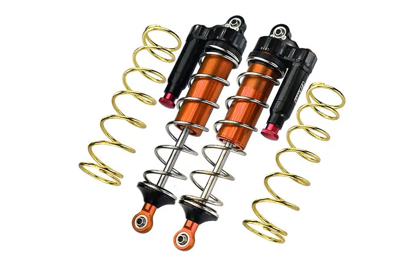 Arrma 1:5 Kraton 8S Blx-Ara110002 Aluminum 6061-T6 Front L-Shape Piggy Back (Built-In Piston Spring) Adjustable Spring Dampers 177Mm - Orange 1