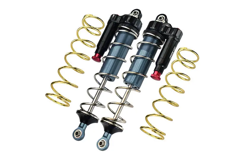 Arrma 1:5 Kraton 8S Blx-Ara110002 Aluminum 6061-T6 Rear L-Shape Piggy Back (Built-In Piston Spring) Adjustable Spring Dampers 187Mm - Gray Silver 1