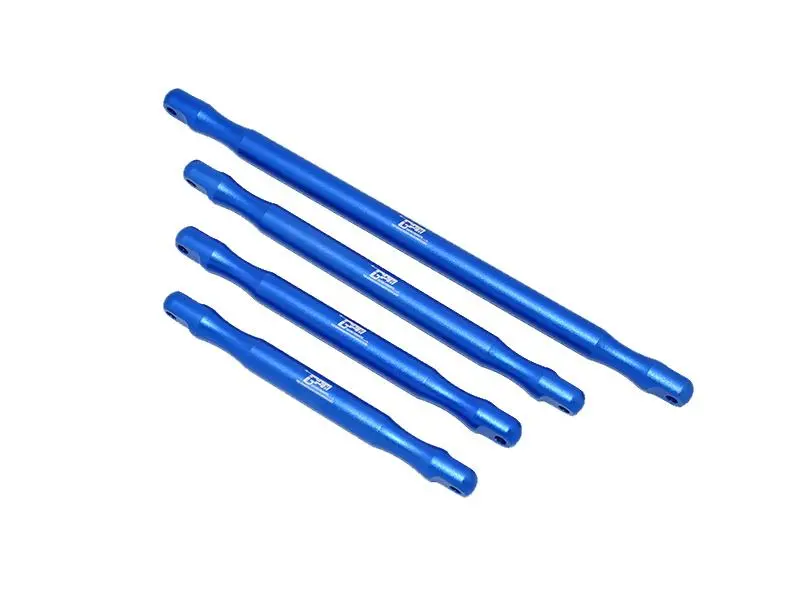 Arrma 1:5 Outcast 8S Blx Aluminum Front & Rear Support Brace Bar - 4Pc Blue 1