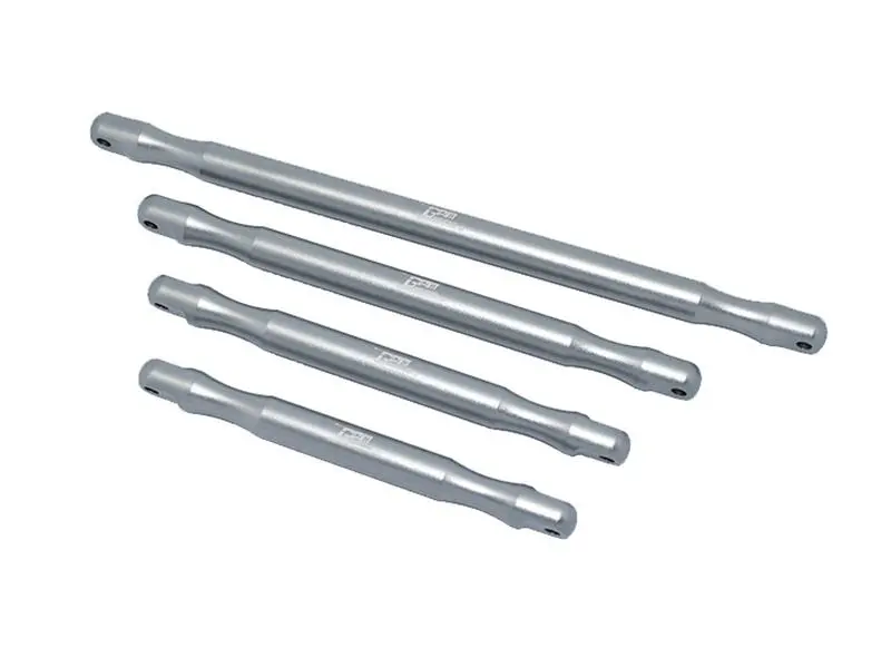 Arrma 1:5 Outcast 8S Blx Aluminum Front & Rear Support Brace Bar - 4Pc Gray Silver 1
