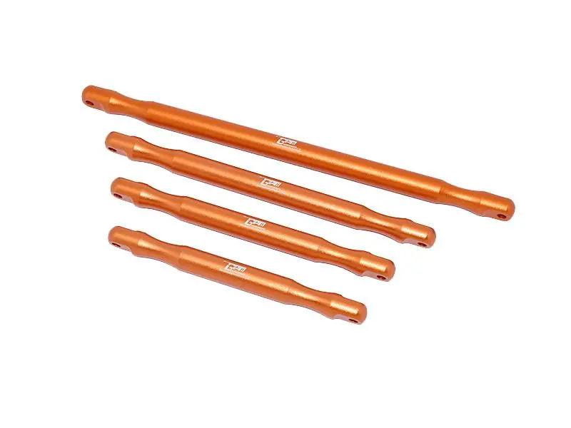Arrma 1:5 Outcast 8S Blx Aluminum Front & Rear Support Brace Bar - 4Pc Orange 1