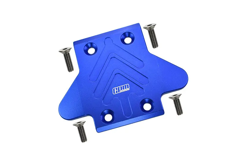 Arrma 1:8 Electric Talion 6S Blx / Outcast 6S Blx Aluminum Front Chassis Protection Plate  - 5Pc Set Blue 1