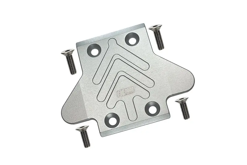 Arrma 1:8 Electric Talion 6S Blx / Outcast 6S Blx Aluminum Front Chassis Protection Plate  - 5Pc Set Silver 1