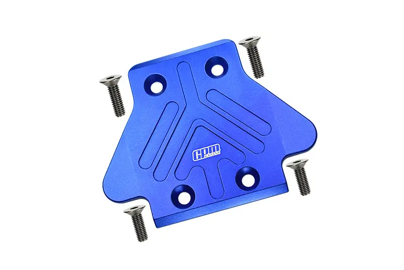 Arrma 1:8 Electric Talion 6S Blx / Outcast 6S Blx Aluminum Rear Chassis Protection Plate  - 5Pc Set Blue 1