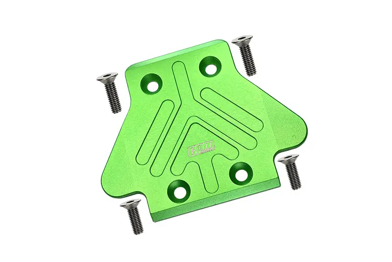 Arrma 1:8 Electric Talion 6S Blx / Outcast 6S Blx Aluminum Rear Chassis Protection Plate  - 5Pc Set Green 1