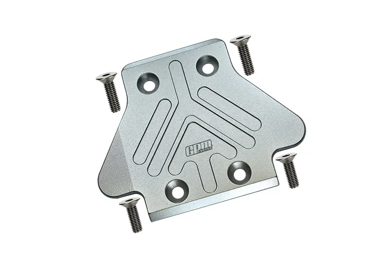 Arrma 1:8 Electric Talion 6S Blx / Outcast 6S Blx Aluminum Rear Chassis Protection Plate  - 5Pc Set Silver 1