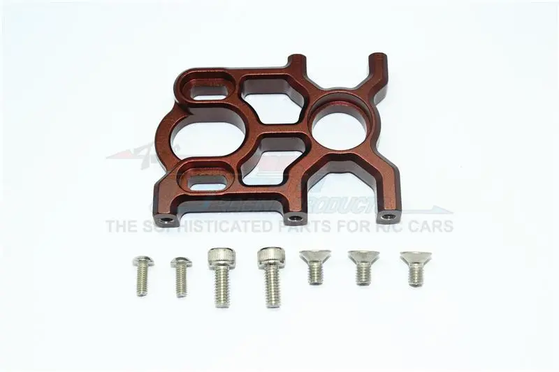 Arrma 1:8 Kraton 6S Blx / Outcast 6S Blx / Kraton 6S V5 / Notorious 6S V5 Aluminum Center Differential And Motor Mount - 1 Set Brown 1
