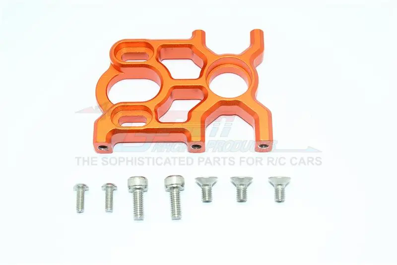 Arrma 1:8 Kraton 6S Blx / Outcast 6S Blx / Kraton 6S V5 / Notorious 6S V5 Aluminum Center Differential And Motor Mount - 1 Set Orange 1