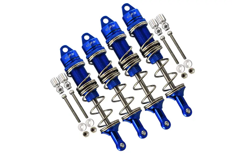 Arrma 1:8 Kraton 6S / Kraton 6S V5 / Notorious 6S V5 Aluminum Front 115Mm & Rear 135Mm Double Section Spring Dampers - Blue 1