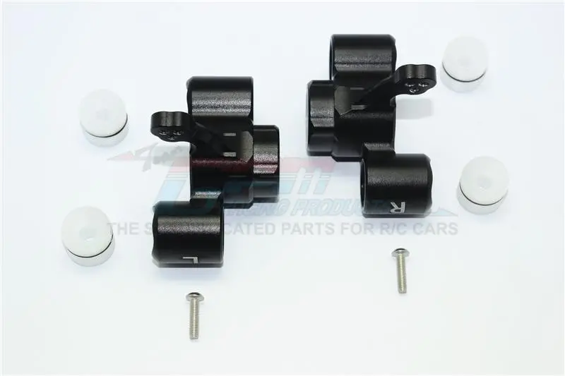 Arrma 1:8 Kraton 6S / Outcast 6S / Notorious 6S / Kraton 6S V5 / Notorious 6S V5 Aluminum Front Knuckle Arms - 1Pr Set Black 1