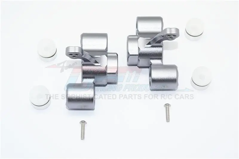 Arrma 1:8 Kraton 6S / Outcast 6S / Notorious 6S / Kraton 6S V5 / Notorious 6S V5 Aluminum Front Knuckle Arms - 1Pr Set Gray Silver 1