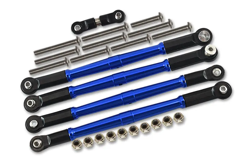 Arrma 1:8 Kraton 6S / Outcast 6S/ Talion 6S Blx / Kraton 6S V5 / Notorious 6S V5 Aluminum Turnbuckles Tie Rods - 5Pcs Set Blue 1