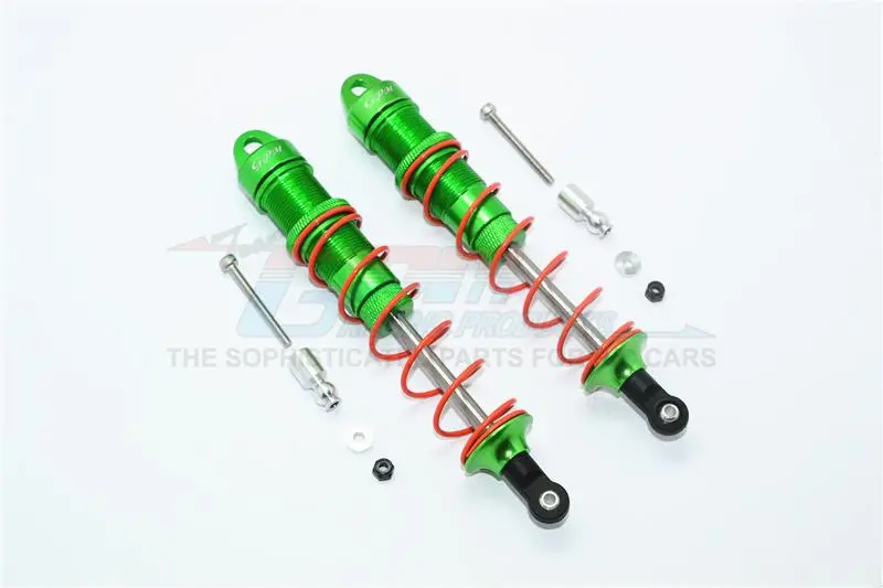 Arrma 1:8 Kraton / Outcast / Talion / Kraton V5 / Notorious V5 / 1:7 Fireteam Aluminum Rear Adjustable Dampers 135Mm - 1Pr Set Green 1