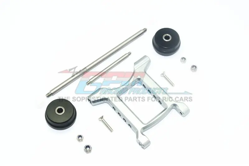 Arrma Big Rock Crew Cab 4X4 Blx Aluminum Rear Adjustable Wheelie - 1 Set Gray Silver 1