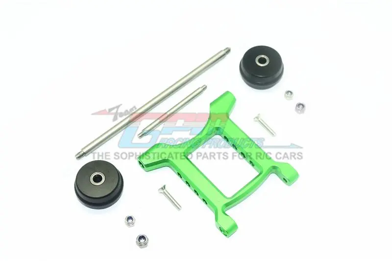 Arrma Big Rock Crew Cab 4X4 Blx Aluminum Rear Adjustable Wheelie - 1 Set Green 1