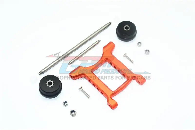 Arrma Big Rock Crew Cab 4X4 Blx Aluminum Rear Adjustable Wheelie - 1 Set Orange 1