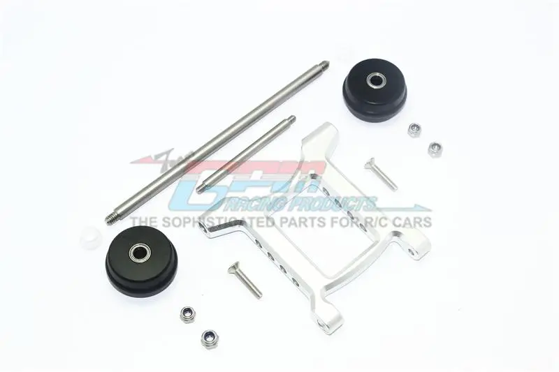 Arrma Big Rock Crew Cab 4X4 Blx Aluminum Rear Adjustable Wheelie - 1 Set Silver 1