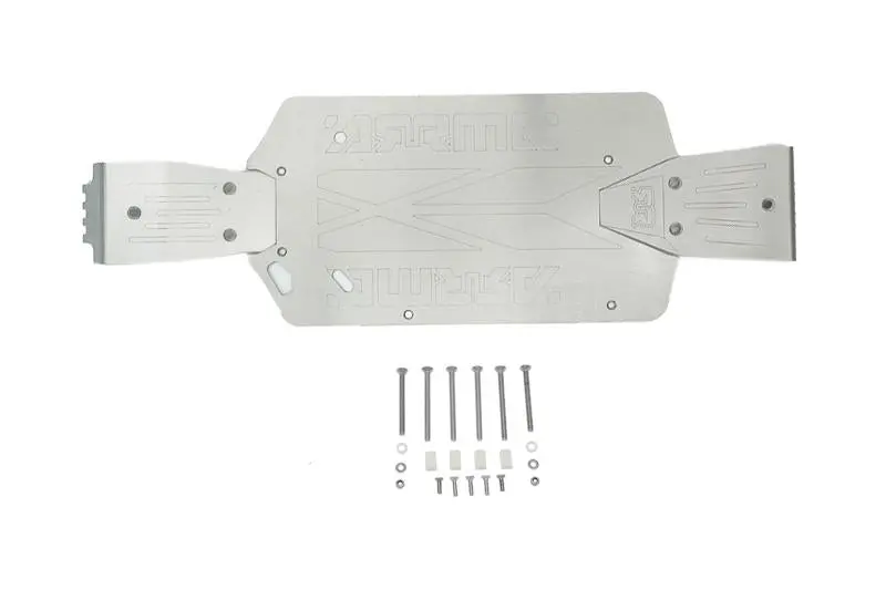 Arrma Big Rock Crew Cab 4X4 Blx Stainless Steel Skid Plates For Front, Center, Rear Chassis (Laser Version) - 24Pc Set 1