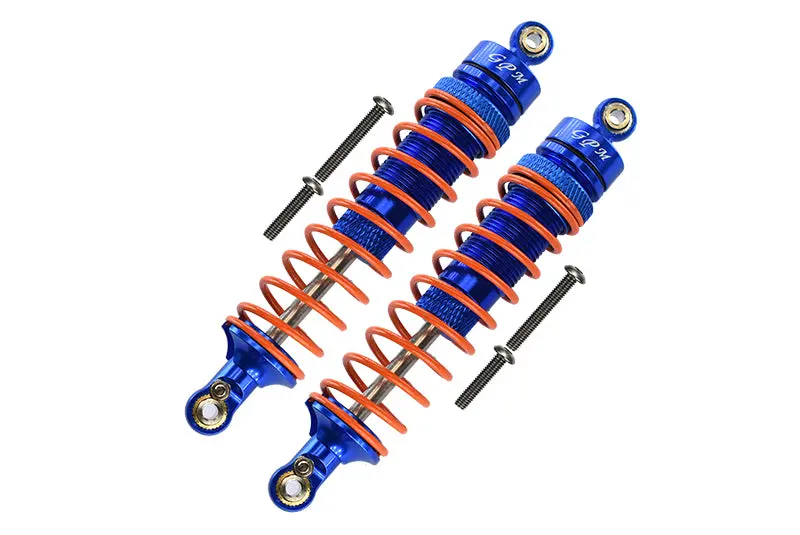 Arrma Granite 4X4 / Big Rock Crew Cab 4X4 Aluminum Front Heavy-Duty Adjustable Damper (102Mm) - 1Pr Set Blue 1