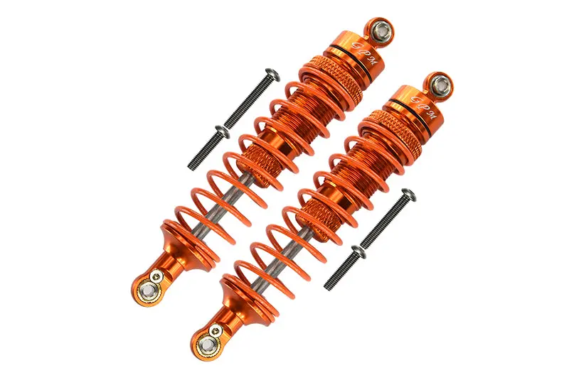 Arrma Granite 4X4 / Big Rock Crew Cab 4X4 Aluminum Front Heavy-Duty Adjustable Damper (102Mm) - 1Pr Set Orange 1