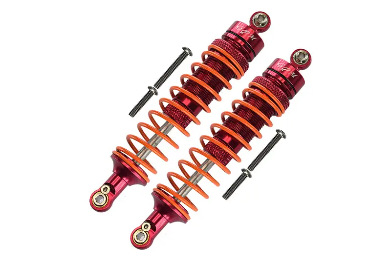 Arrma Granite 4X4 / Big Rock Crew Cab 4X4 Aluminum Front Heavy-Duty Adjustable Damper (102Mm) - 1Pr Set Red 1