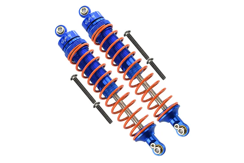 Arrma Granite 4X4 / Big Rock Crew Cab 4X4 Aluminum Rear Heavy-Duty Adjustable Damper (115Mm) - 1Pr Set Blue 1