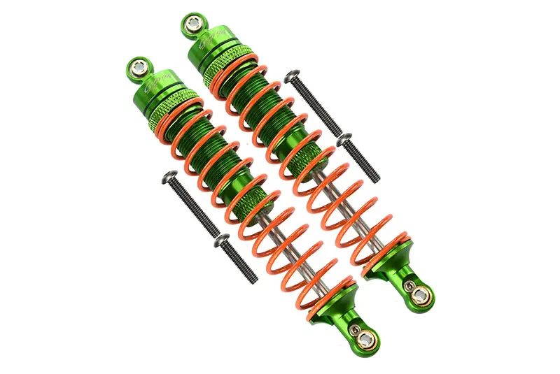 Arrma Granite 4X4 / Big Rock Crew Cab 4X4 Aluminum Rear Heavy-Duty Adjustable Damper (115Mm) - 1Pr Set Green 1