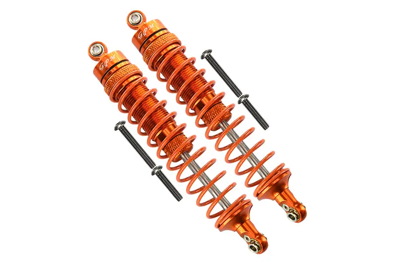 Arrma Granite 4X4 / Big Rock Crew Cab 4X4 Aluminum Rear Heavy-Duty Adjustable Damper (115Mm) - 1Pr Set Orange 1
